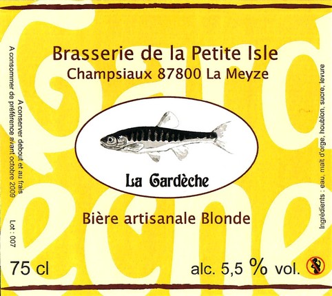 Etiquette BRASSERIE DE LA PETITE ISLE 10