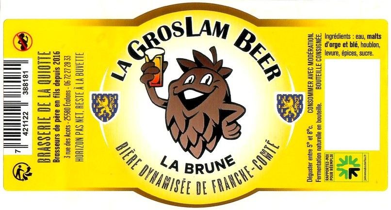 Etiquette BRASSERIE DE LA QUIOTTE 23