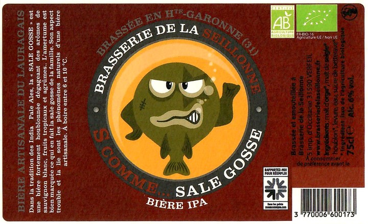 Etiquette BRASSERIE DE LA SEILLONNE 40