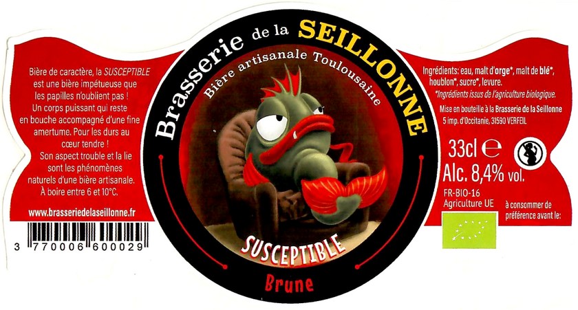 Etiquette BRASSERIE DE LA SEILLONNE 41
