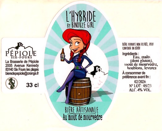 Etiquette BRASSERIE DE PEPIOLE 01