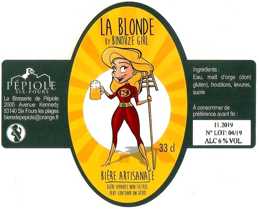 Etiquette BRASSERIE DE PEPIOLE 07