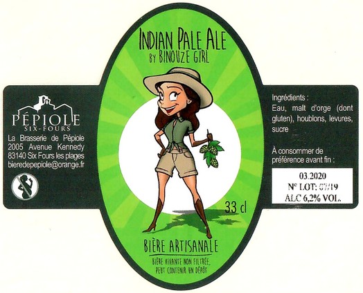 Etiquette BRASSERIE DE PEPIOLE 08