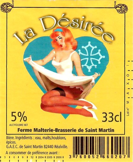 Etiquette BRASSERIE DE SAINT MARTIN 09