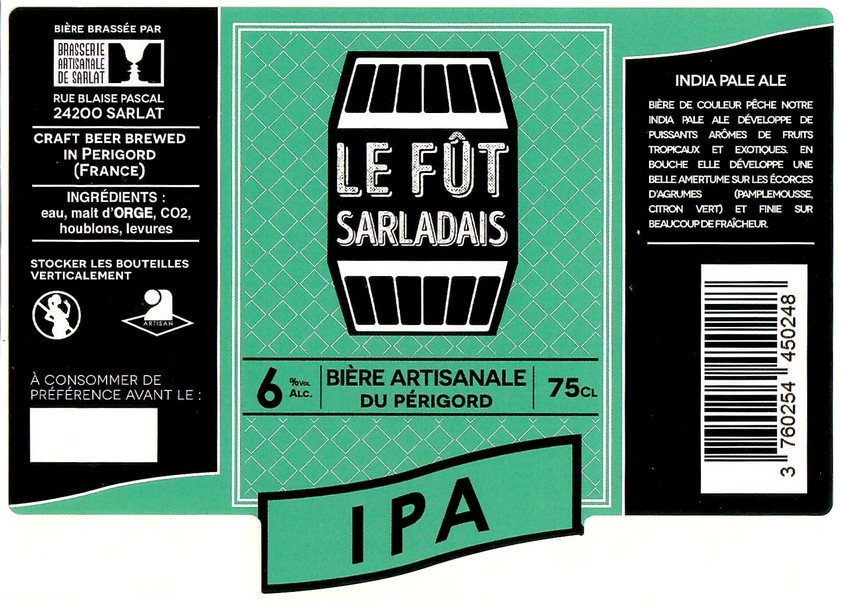 Etiquette BRASSERIE DE SARLAT 51
