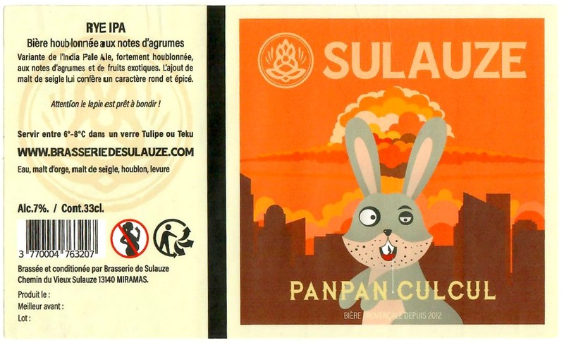 Etiquette BRASSERIE DE SULAUZE 37