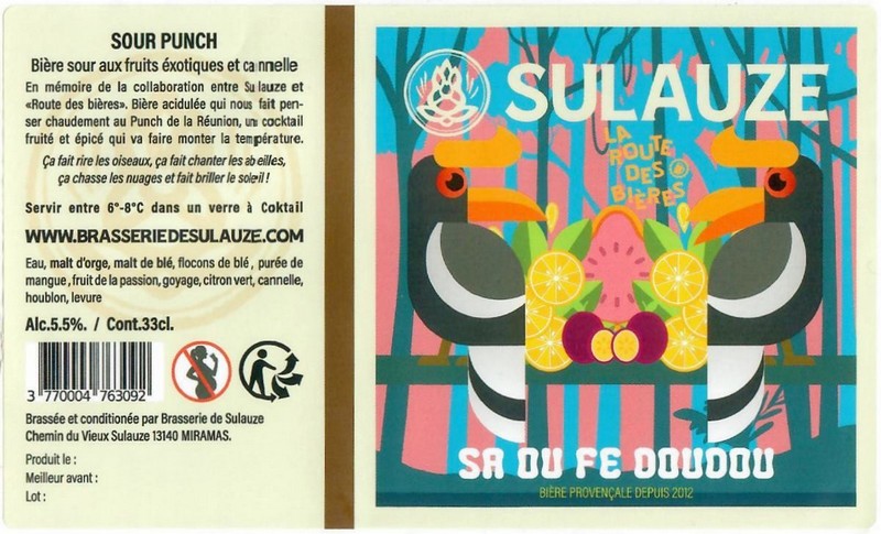 Etiquette BRASSERIE DE SULAUZE 38