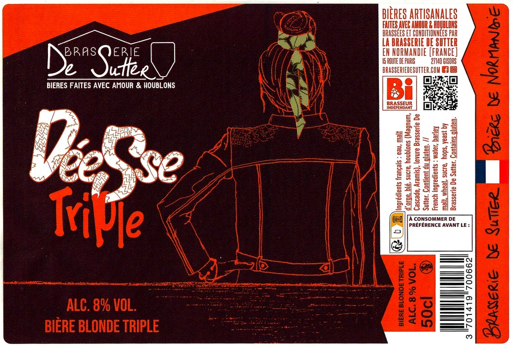 Etiquette BRASSERIE DE SUTTER 109