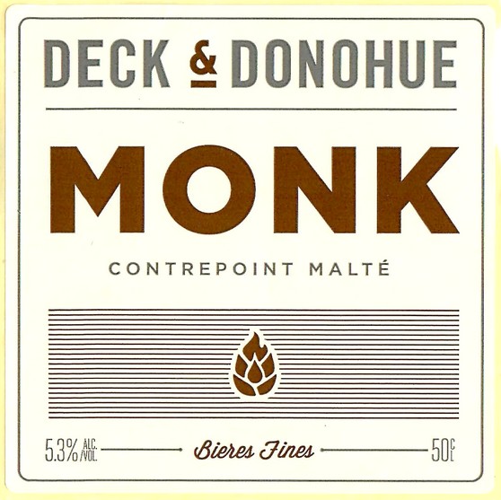 Etiquette BRASSERIE DECK & DONOHUE 04