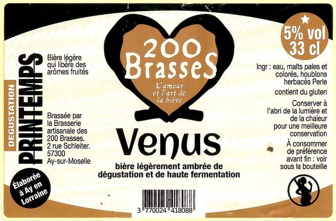 Etiquette BRASSERIE DES 200 BRASSES 37