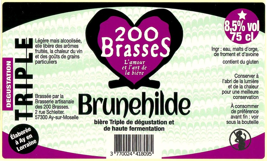 Etiquette BRASSERIE DES 200 BRASSES 40
