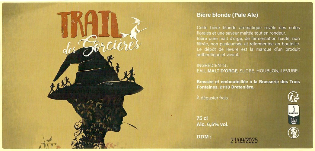 Etiquette BRASSERIE LES 3 FONTAINES 50