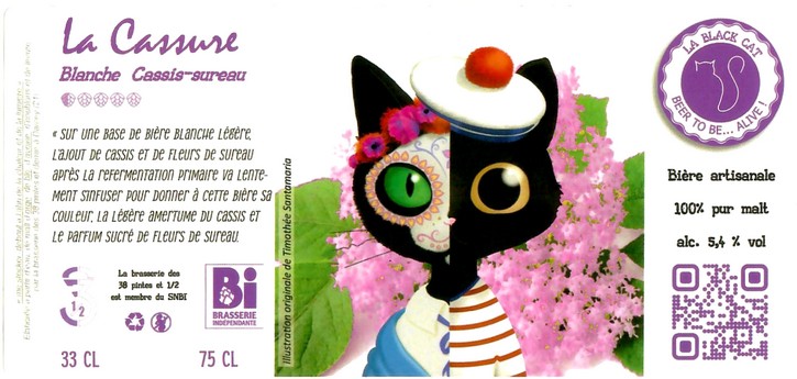 Etiquette BRASSERIE DES 38 PINTES ET DEMIE 08