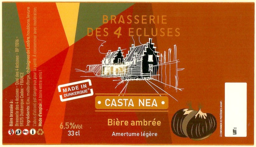 Etiquette BRASSERIE DES 4 ECLUSES 25