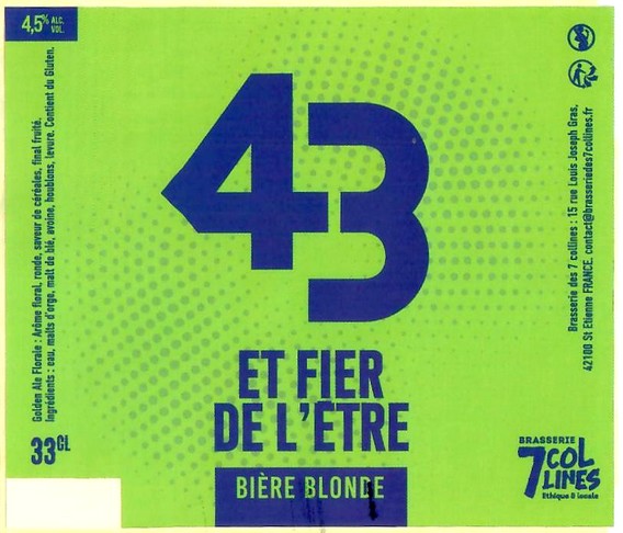 Etiquette BRASSERIE DES 7 COLLINES 04