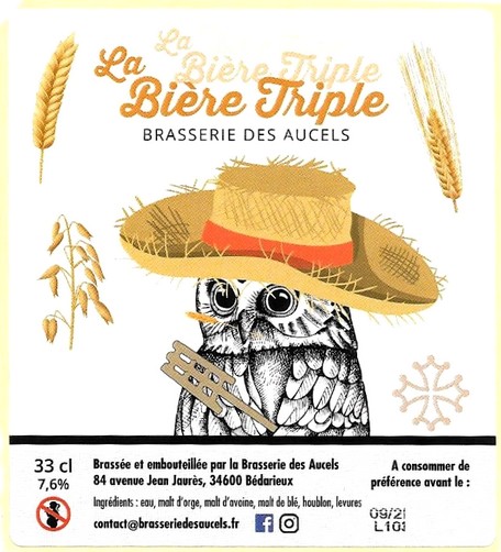 etiquette BRASSERIE DES AUCELS 21