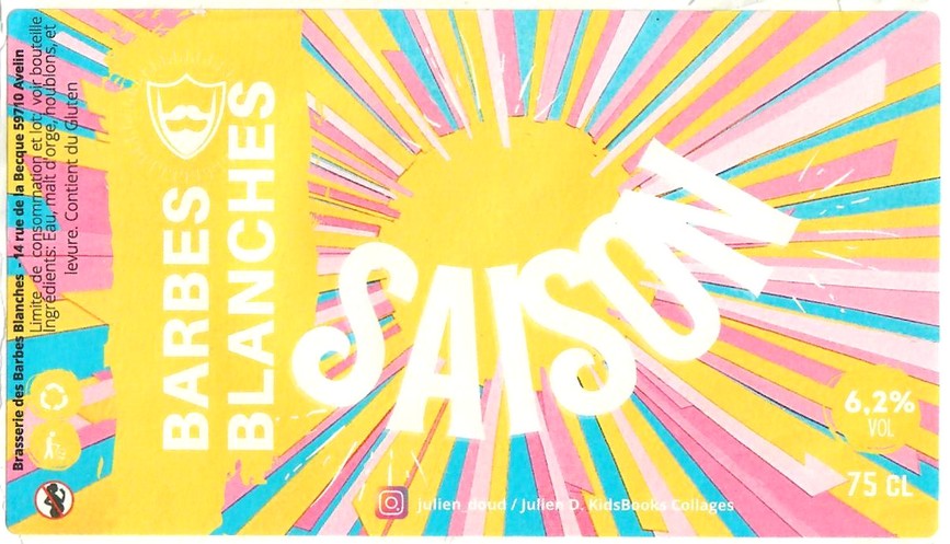 Etiquette BRASSERIE DES BARBS BLANCHES 14