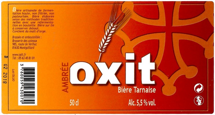 Etiquette BRASSERIE DES COTEAUX 08