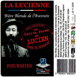 Etiquette BRASSERIE DES HAUTS DE FRANCE 35