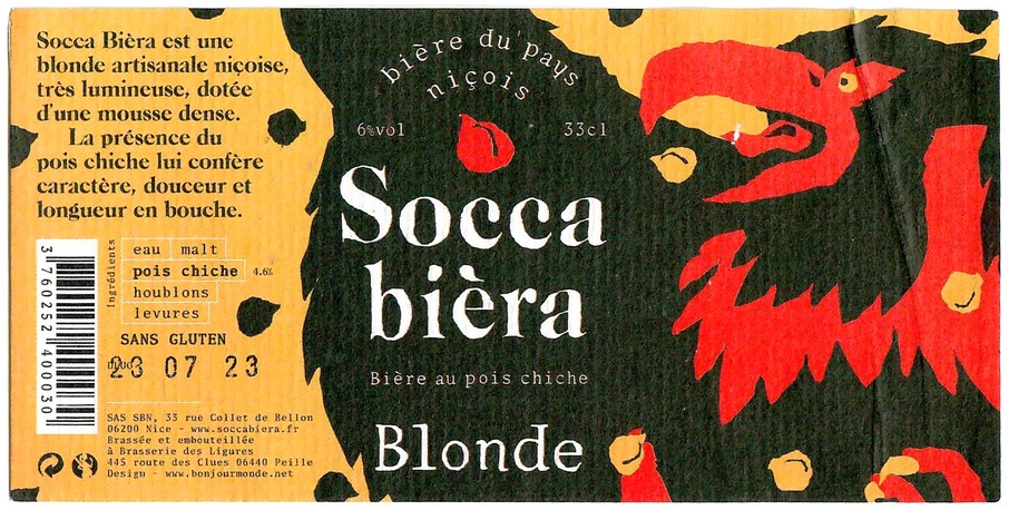 Etiquette BRASSERIE DES LIGURES 16