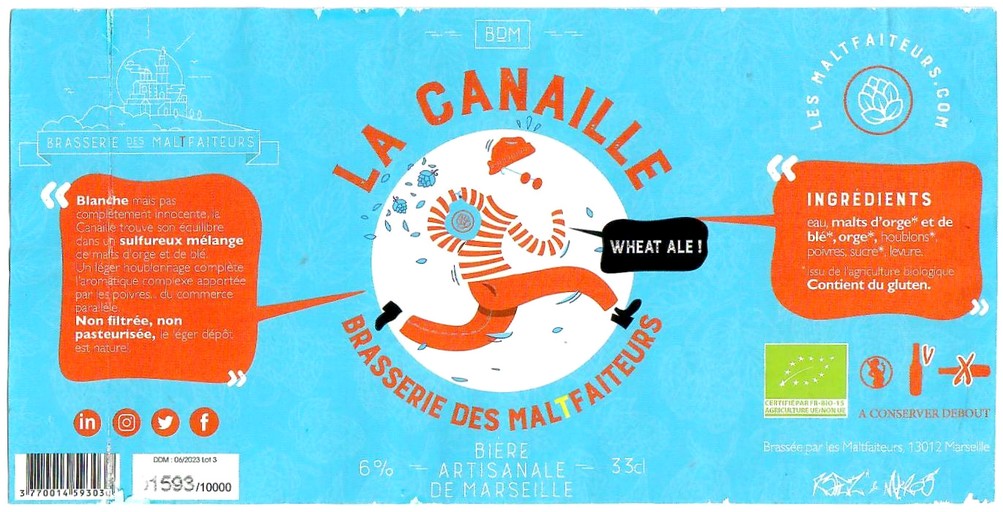 Etiquette BRASSERIE DES MALTFAITEURS 02