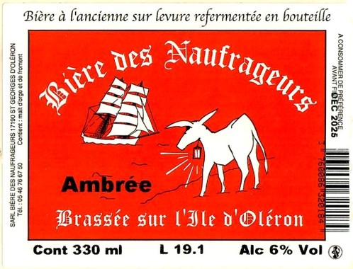 Etiquette BRASSERIE DES NAUFRAGEURS 37