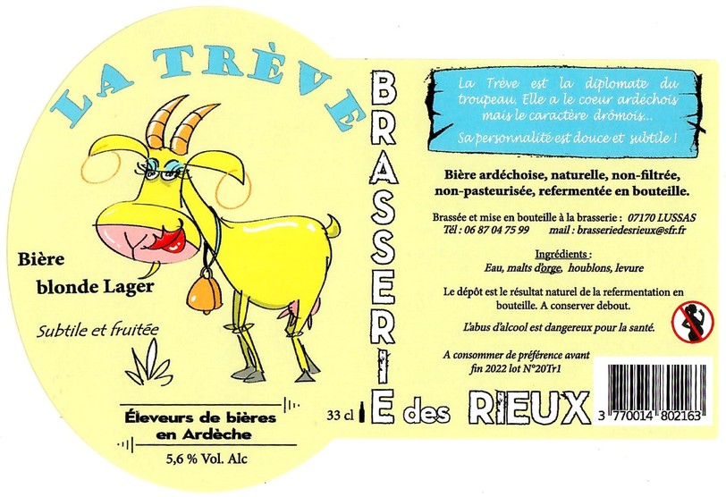 Etiquette BRASSERIE DES RIEUX 24