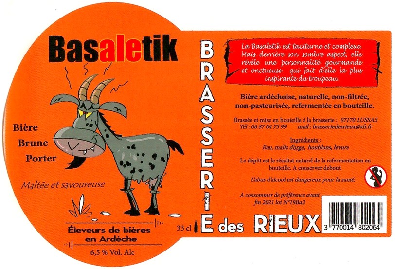 Etiquette BRASSERIE DES RIEUX 29