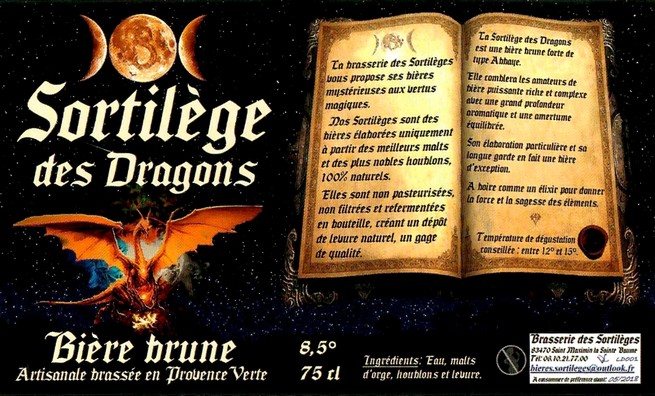 Etiquette BRASSERIE DES SORTILEGES 03