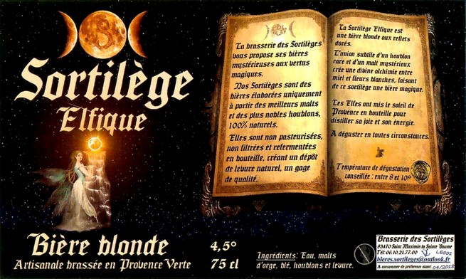 Etiquette BRASSERIE DES SORTILEGES 04