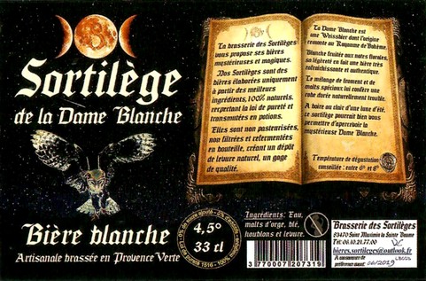 Etiquette BRASSERIE DES SORTILEGES 08