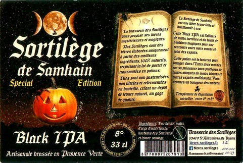 Etiquette BRASSERIE DES SORTILEGES 09