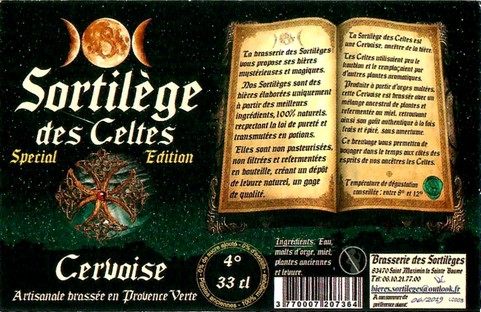 Etiquette BRASSERIE DES SORTILEGES 17