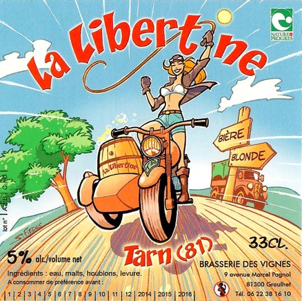 Etiquette BRASSERIE DES VIGNES 17