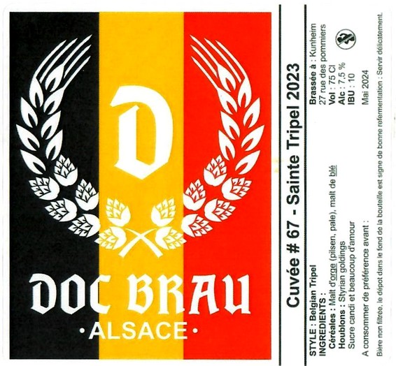 Etiquette BRASSERIE DOC BRAU 01
