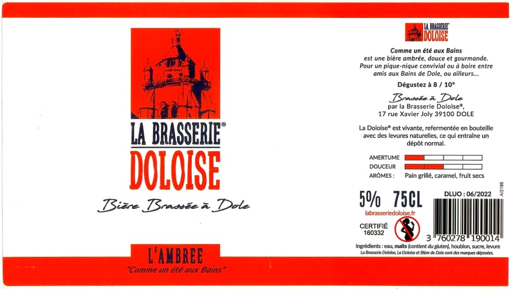 Etiquette BRASSERIE DOLOISE 06