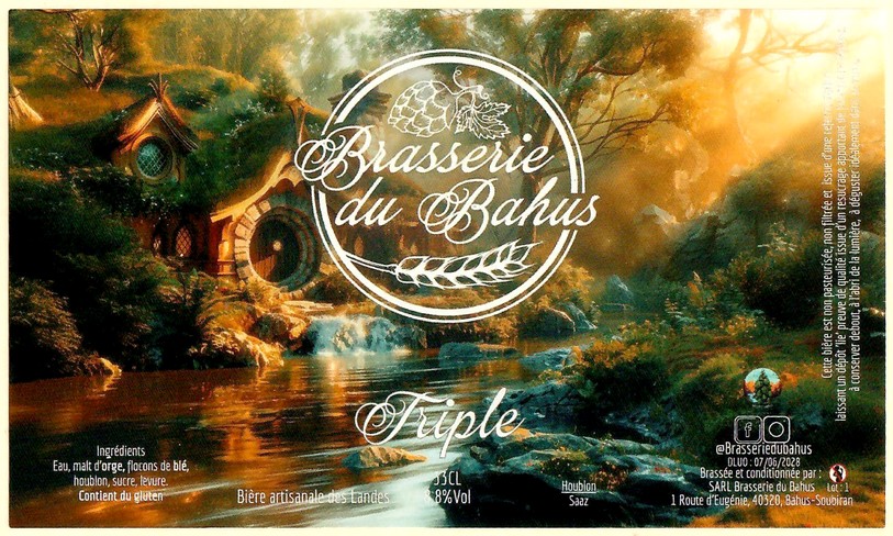 Etiquette BRASSERIE DU BAHUS 37