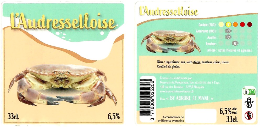 Etiquette BRASSERIE DU BOULONNAIS 21