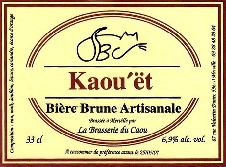 etiquette BRASSERIE DU CAOU 09