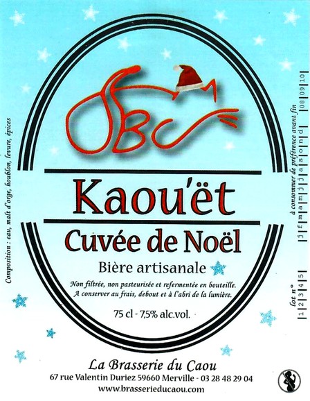 etiquette BRASSERIE DU CAOU 15