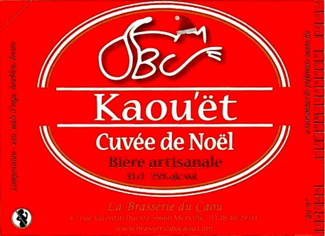 etiquette BRASSERIE DU CAOU 28