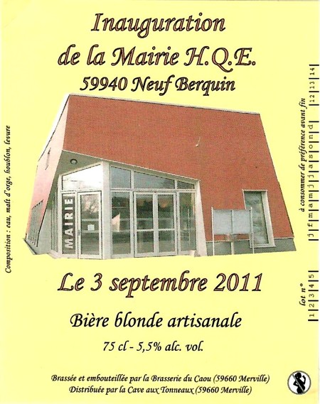 etiquette BRASSERIE DU CAOU 36