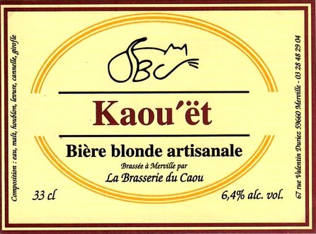 etiquette BRASSERIE DU CAOU 43