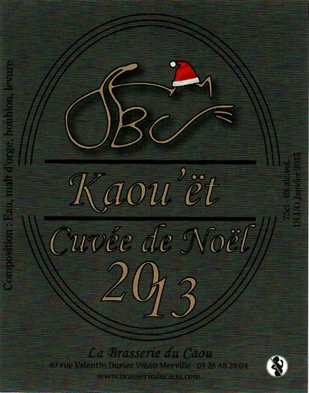 etiquette BRASSERIE DU CAOU 57