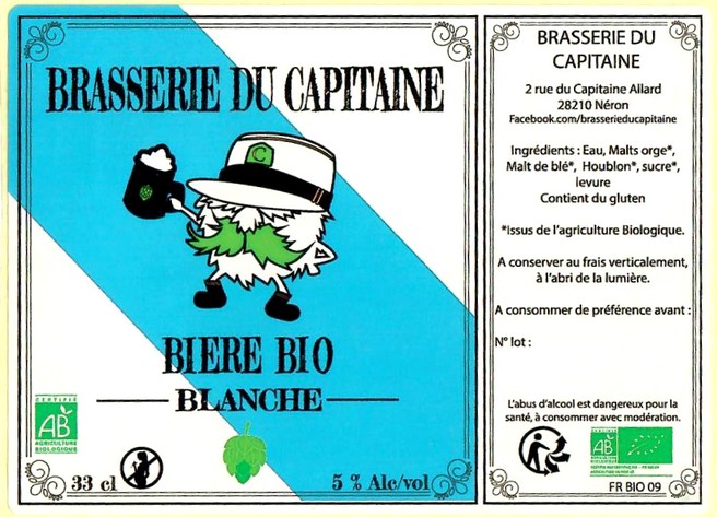 Etiquette BRASSERIE DU CAPITAINE 01
