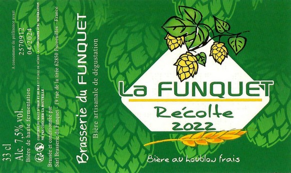 Etiquette BRASSERIE DU FUNQUET 22
