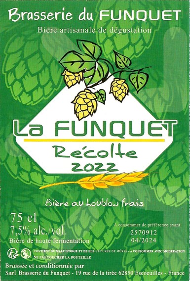 Etiquette BRASSERIE DU FUNQUET 23