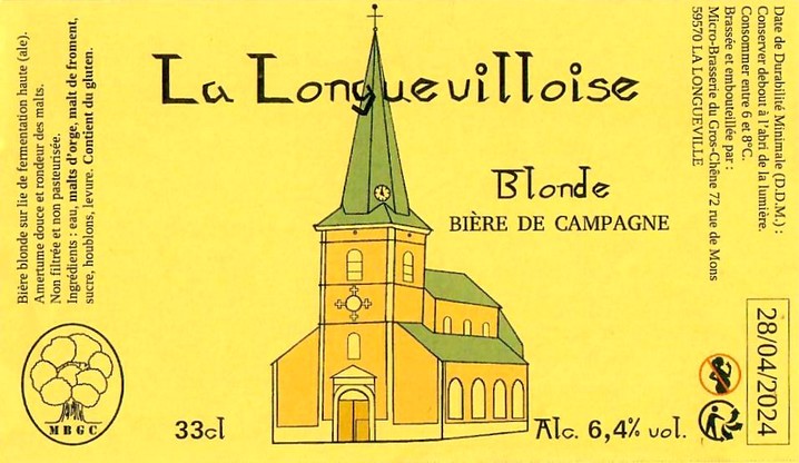 Etiquette BRASSERIE DU GROS CHENE 20