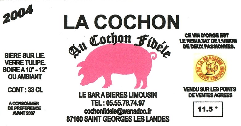 Etiquette BRASSERIE DU HAUT LIMOUSIN 14