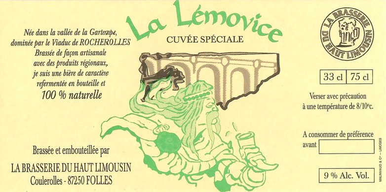 Etiquette BRASSERIE DU HAUT LIMOUSIN 23